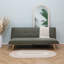 3 Seater Linen Sofa Bed-1931527037