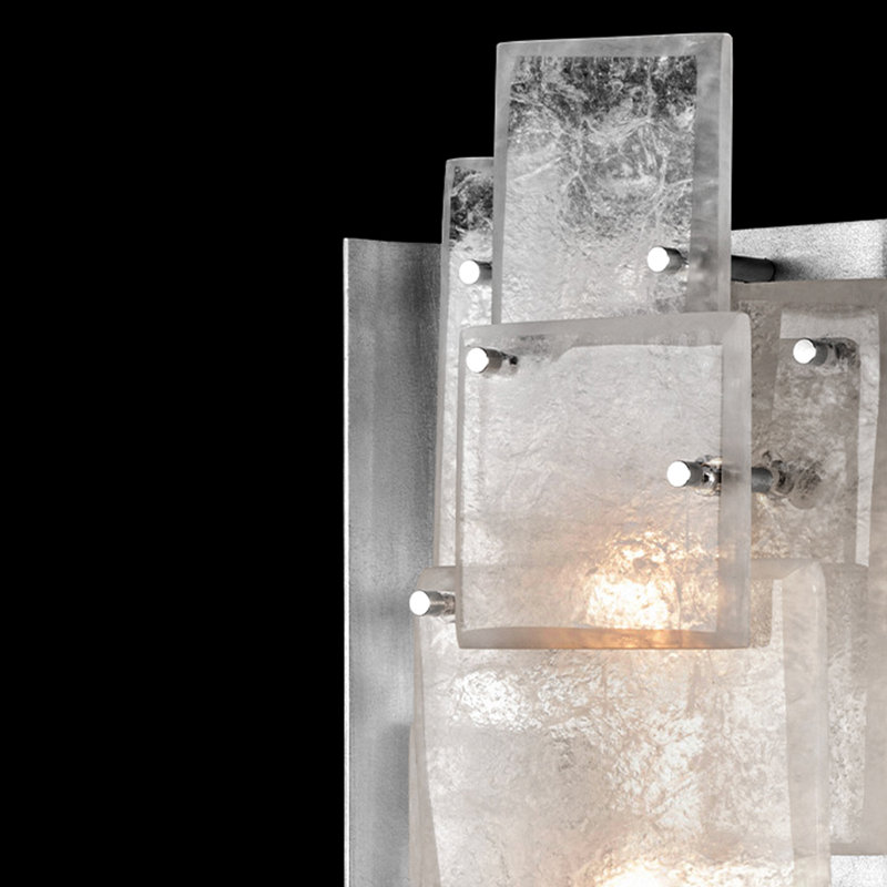 Lunea 2 - Light Flush Mounted Sconce, Silver