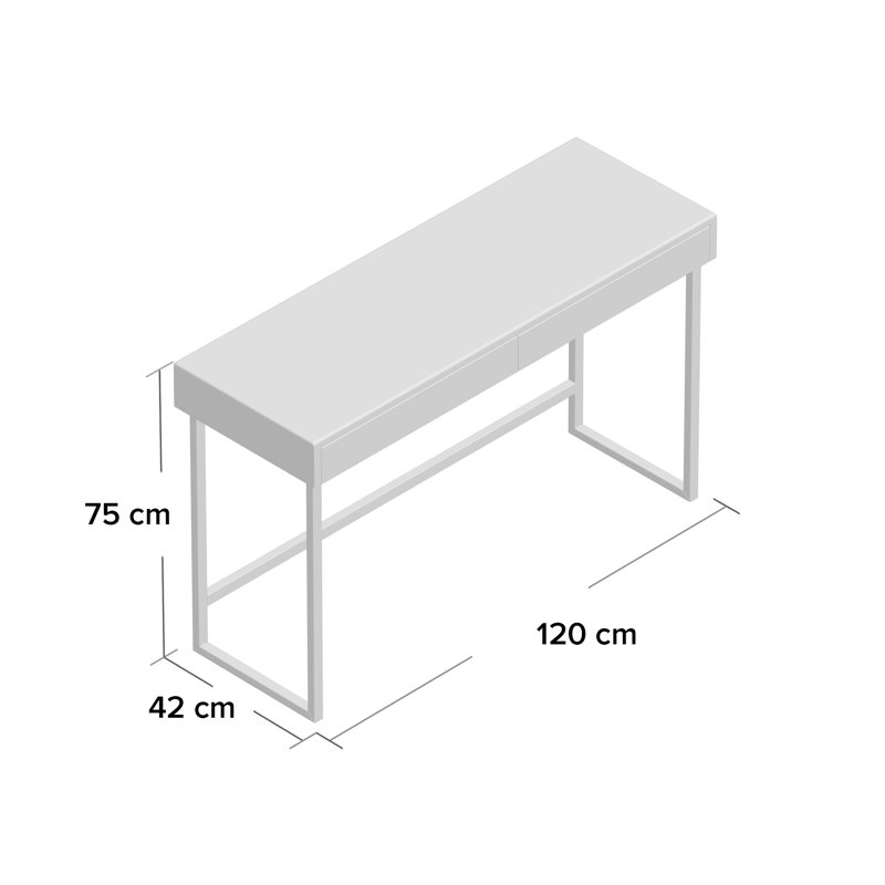 Lovern Solid Wood Writing Desk