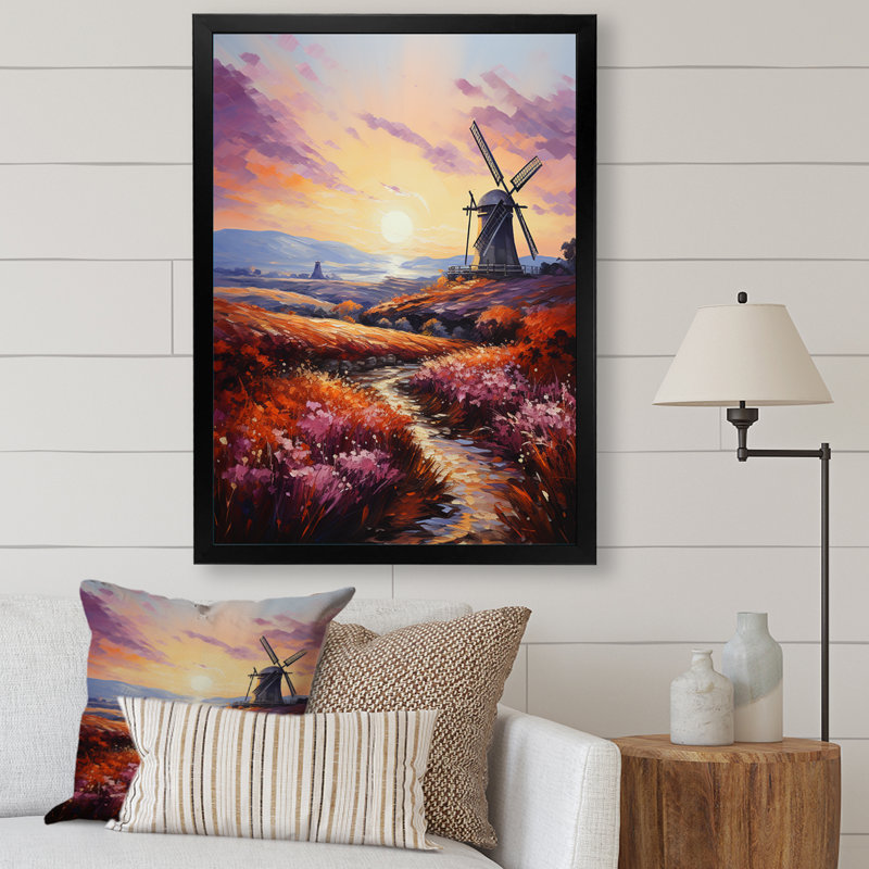 «Bareerah Mills Autumn Mill Reflection I», reproduction sur toile, Cadre photo noir, H 20 po x l 12 po x P 1 po