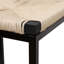 Ensemble de 2 tabourets de bar en papier tissé à la main avec repose-pieds pour îlot de cuisine et salle à manger-455605640