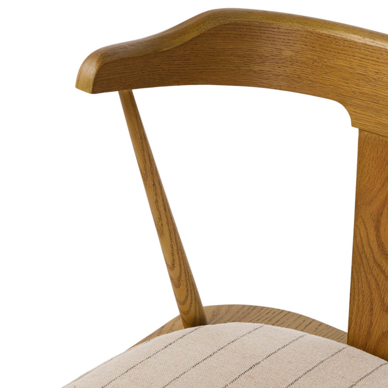 Ripley Dining Chair with Cushion, Lavon Flint, Sandy Oak
