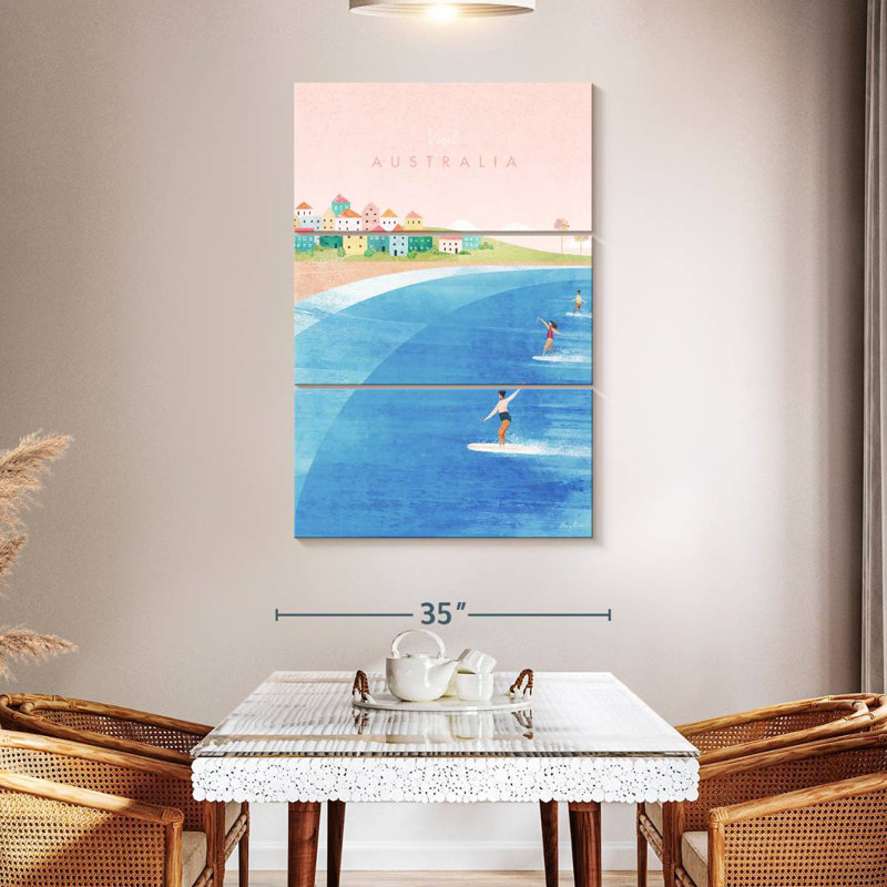 Affiche de voyage rétro Nicci, H 50 po x l 32 po