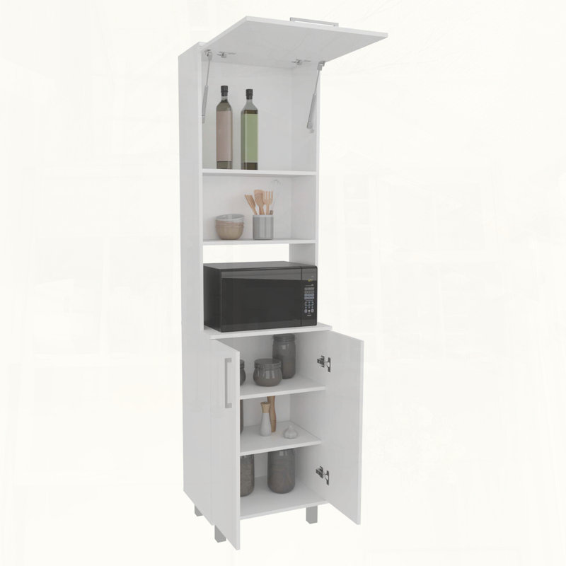 Garde-manger double avec six tablettes