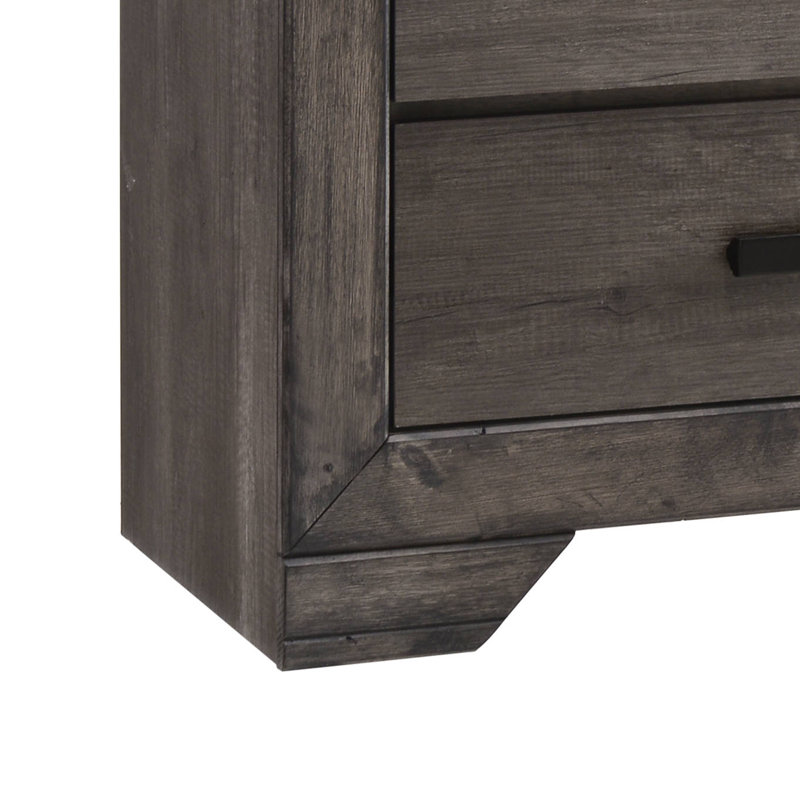 Ensemble de chambre avec grand lit 6 pièces Maile, 6 Pcs: Bed, Chest, Dresser, Mirror, 2 Nightstands, King