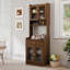 Armoire de rangement avec garde-manger et support à micro-ondes Kitchen Bar