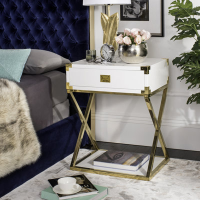 Table de bout avec rangement Aisa