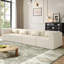 145.5 Inch Modular Full-Compressed Sectional Sofa-653787951