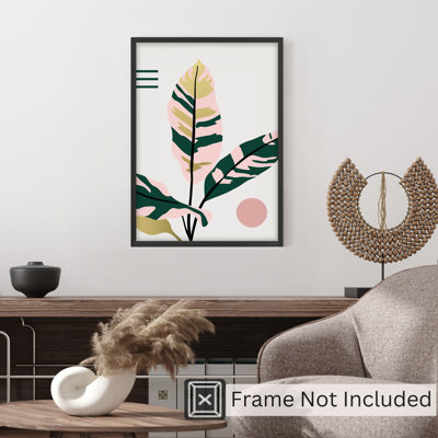 «Botanical Tropical Leaves I Bohemian», reproduction d'art non encadrée