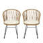 Chaise Tavon, 2 pièces avec 2 coussins-743588017