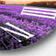 Sunrise & Dramatic Clouds Over Lavender Field II - Horloge murale-60329035
