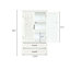 Armoire de rangement blanche 27 po
