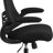 Black High Back Mesh Chair High-Back Mesh Swivel Ergonomic Office Chair with Flip-Up Arms
