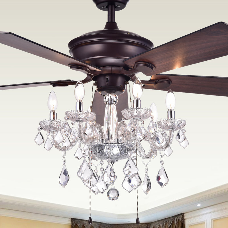 Ridgway 52'' Ceiling Fan with Light Kit, Pull Chains