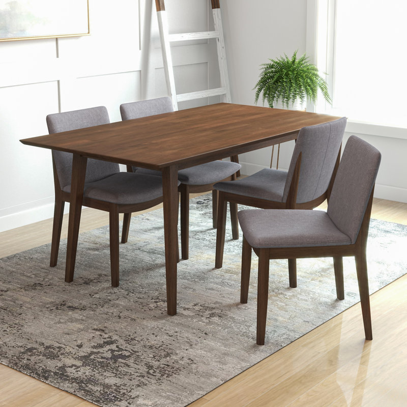 Ensemble repas pour 4 personnes Keiran-Neely, gris