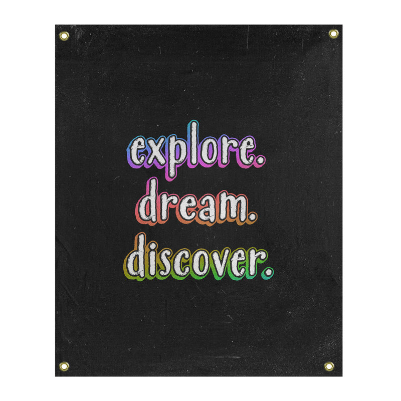 Tapisserie tableau noir en polyester discover rêve, H 59 pi x l 50 po, Arc-en-ciel