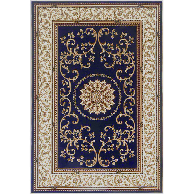 Keasey 1419 Traditional Oriental Navy Area Rug, Rectangle 7'9" x 11'6"