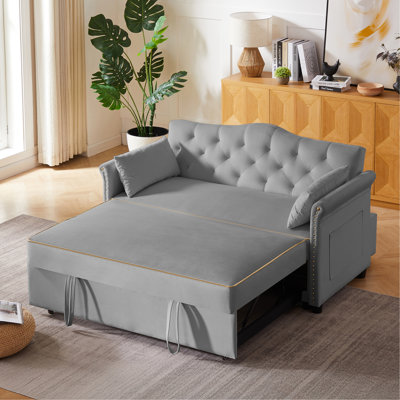 Velvet Sleeper Sofa Bed