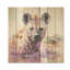Reproduction d'un animal africain sur fond brun, mauve et africain-534901582