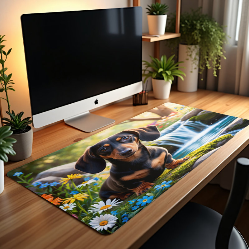 Polyester Desk Pad, 31.5x15.5