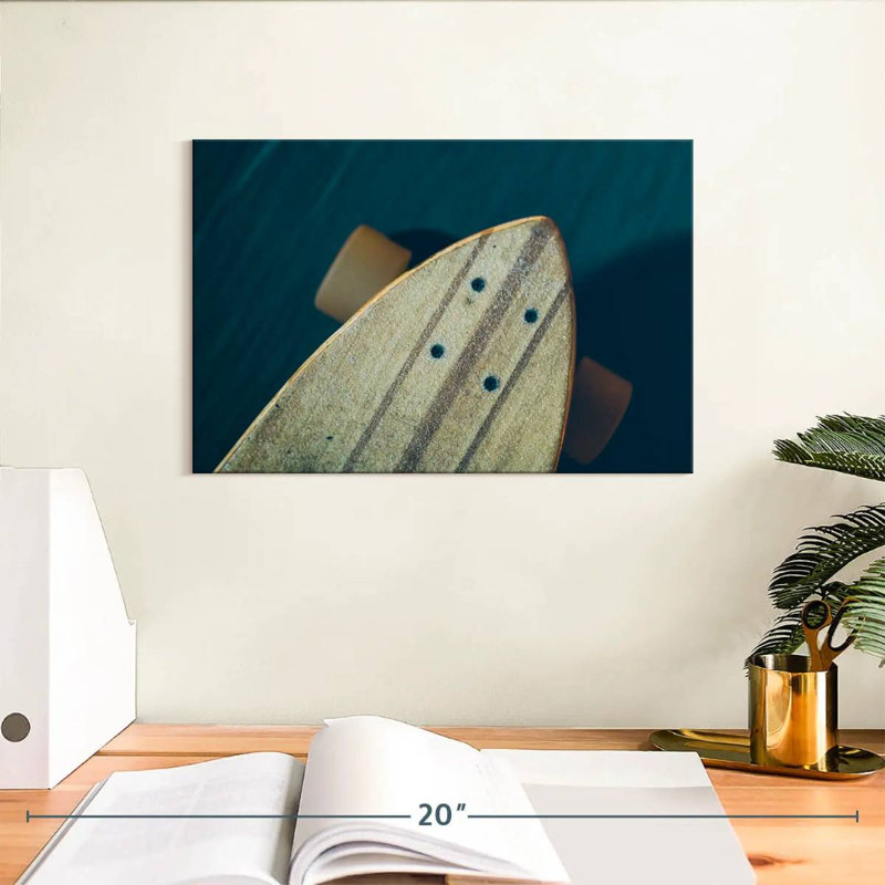Senne Textured Skateboard Deck, 8" H x 12" W