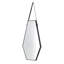 Miroir mural 18x1,6x31,5 "Hexagonal