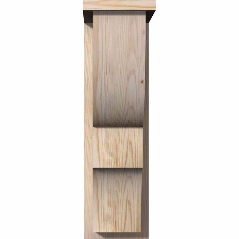 Corbeau Ridgewood avec contre-plaque, H 26 po x l 7,5 po x P 14 po, Sapin de Douglas, Lisse