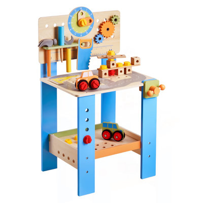 Wooden Tool Bench for Kids 3 Years+ Toy Workbench Pretend Play Toy Kits