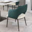 Ensemble de 2 chaises de salle à manger en similicuir moderne