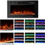 Ultra Thin Wall Mount Electric Fireplace with Timer and Overheat Protection-1748445517