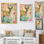 Fleur de cerf boho rétro - art mural animal cerf-304612059-304612061