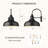 Outdoor Barn Light,Outdoor Wall Sconce,Farmhouse Porch Wall Lamp,Anti-Rust Front Door Lighting Fixture For House,Doorway,Patio,Garage(Black+Gold)(Set Of 2)-1314459402