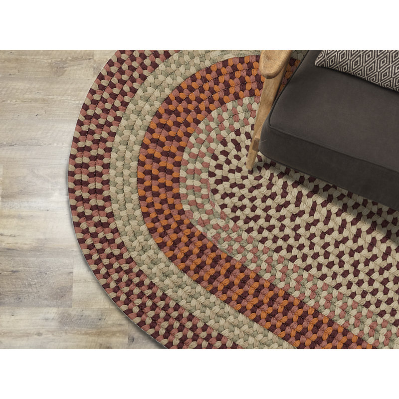 Tapis oriental rouge tressé Gokmen, Ovale 8 pi x 11 pi