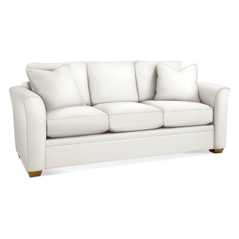 Bridgeport 85'' Upholstered Sofa, Elite Ivory; 0321-91, Havana Finish