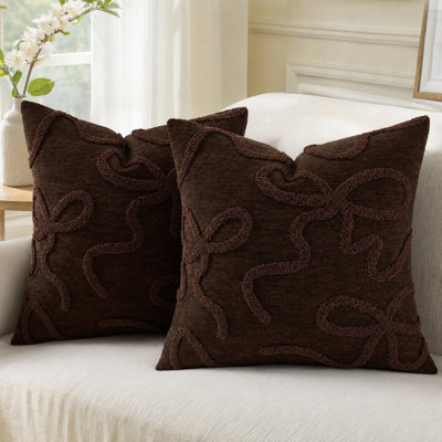 18 x 18 Inch Vintage Embroidery Throw Pillow Covers