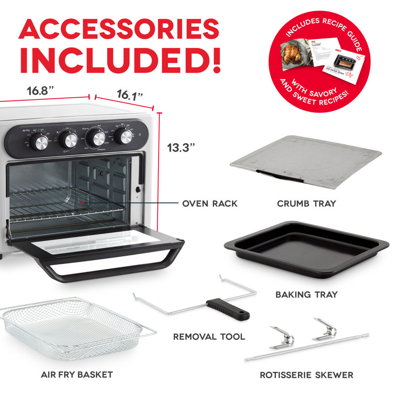 Dash Chef Series Air Fryer Oven with Rotisserie 23Qt
