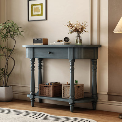 Retro Corner-curved Console Table