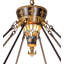 38" Wide Fleur-De-Lis Inverted Pendant