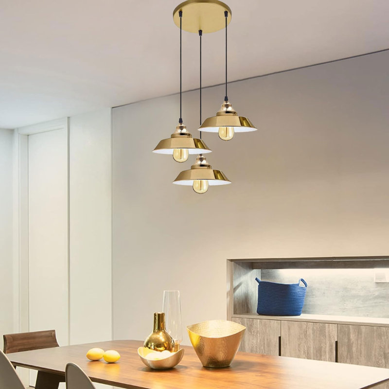 3 - Light Cone Pendant, French Gold