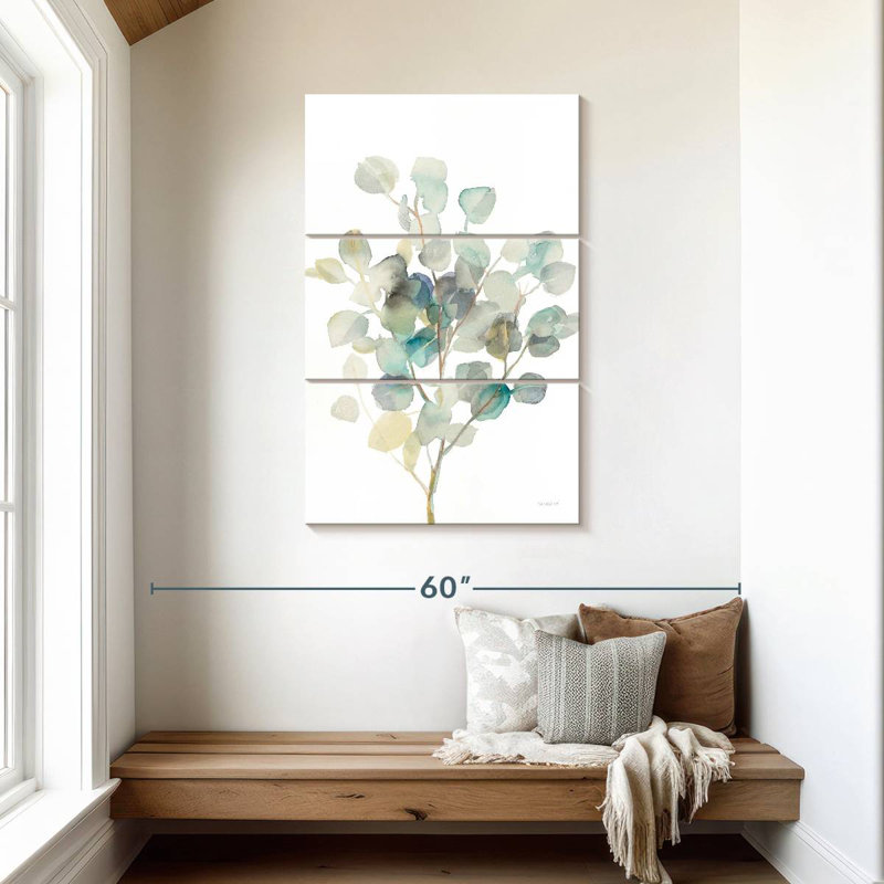 Harnek Eucalyptus White I, 45" H x 28" W