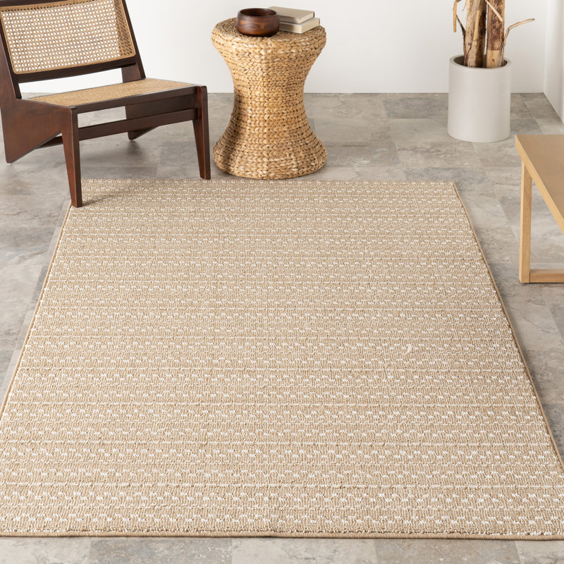 Haylo Geometric Indoor/Outdoor Area Rug, Rectangle 5' x 8'