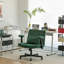 Chaise de bureau Green Velvet Criss Cross