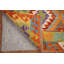 Tapis géométrique en laine Kilim 5 x 6