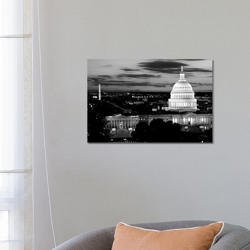 Woodland Santa - Painting on Canvas, 66.04 cm H x 45.72 cm W, Black Floater Framed