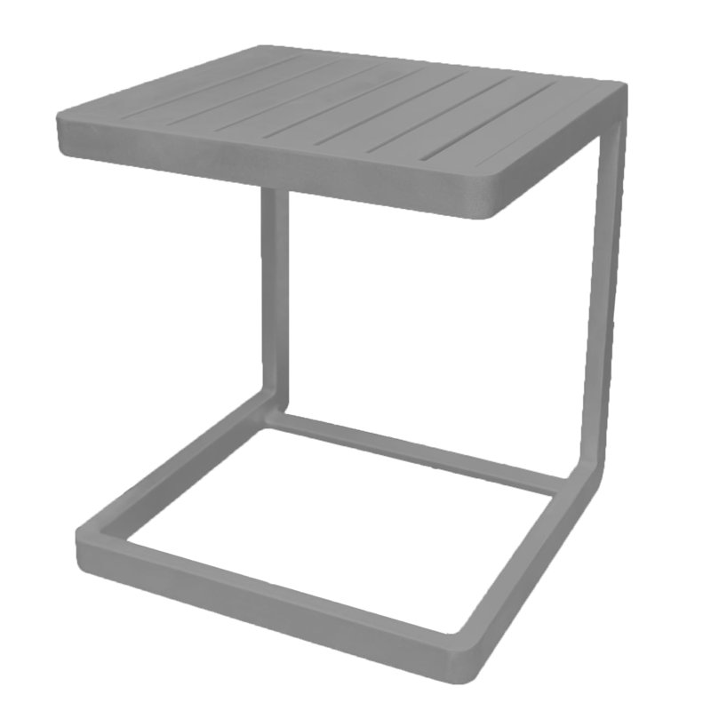 Fusion 17" Side Table, Sliver