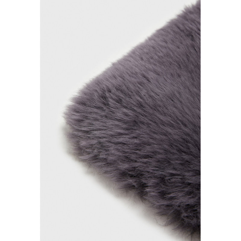 Teton Sheepskin Scatter Cushion Cover, Grey