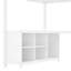 Lit mezzanine en métal blanc compact avec rangement et bureau pour la maison moderne