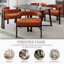 Fauteuil en tissu chenille avec dossier ouvert-796738175