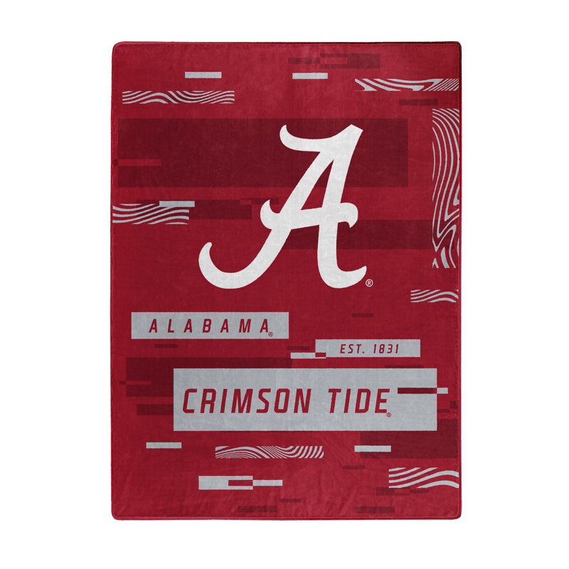 Throw Blanket, Red/White, Alabama Crimson Tide