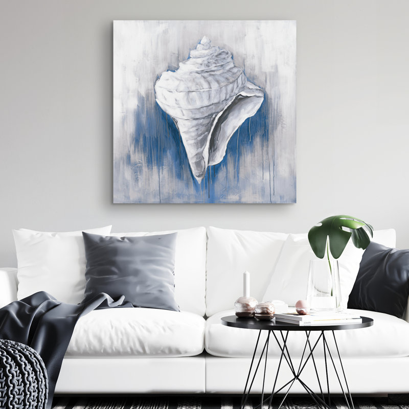 conical shell - 32"x32" art on canvas